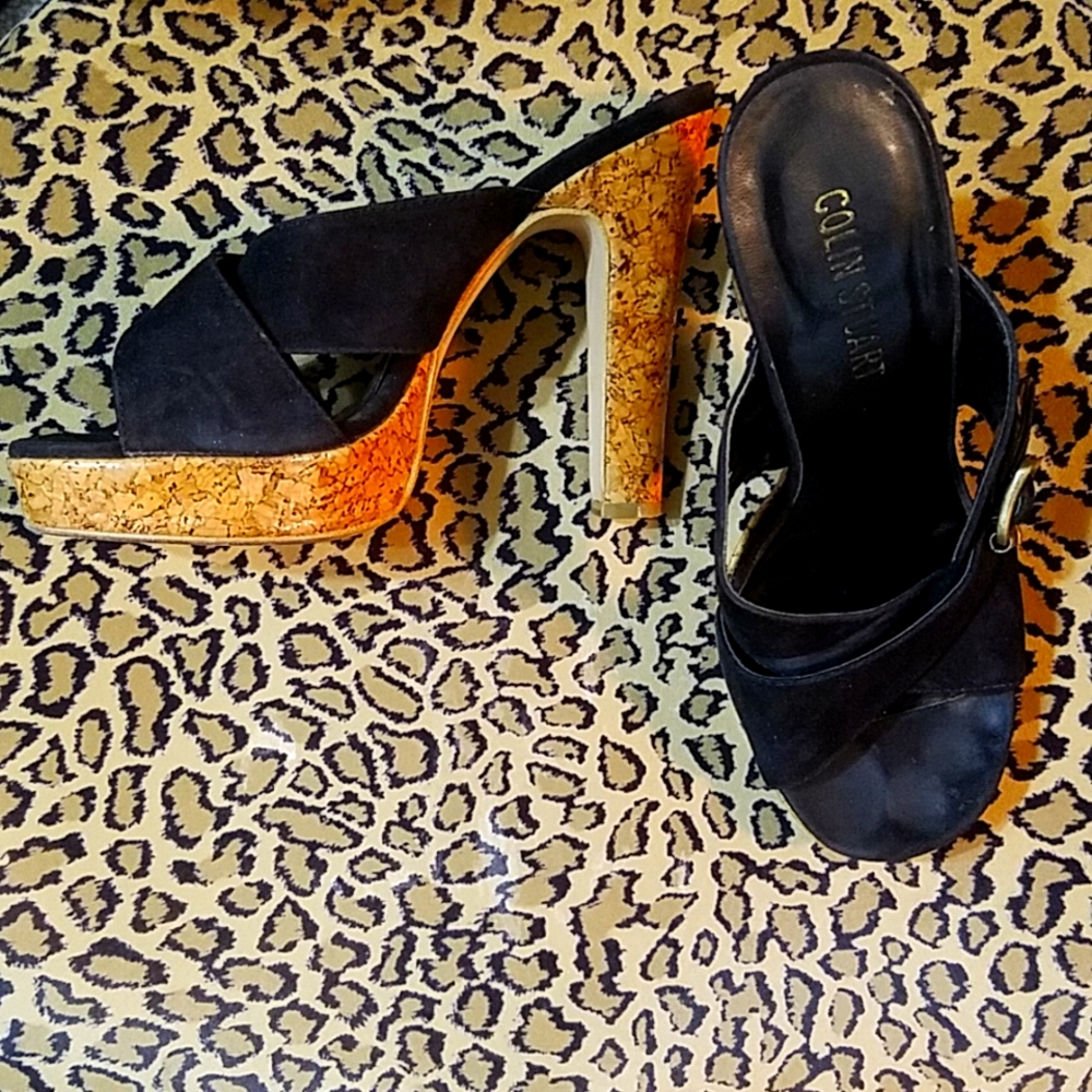 Colin Stuart Suede&Cork Sandals